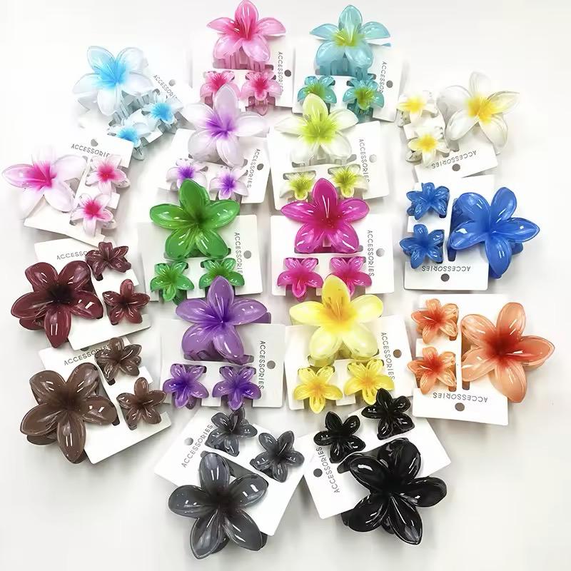 Frangipani Hair Claw Clip