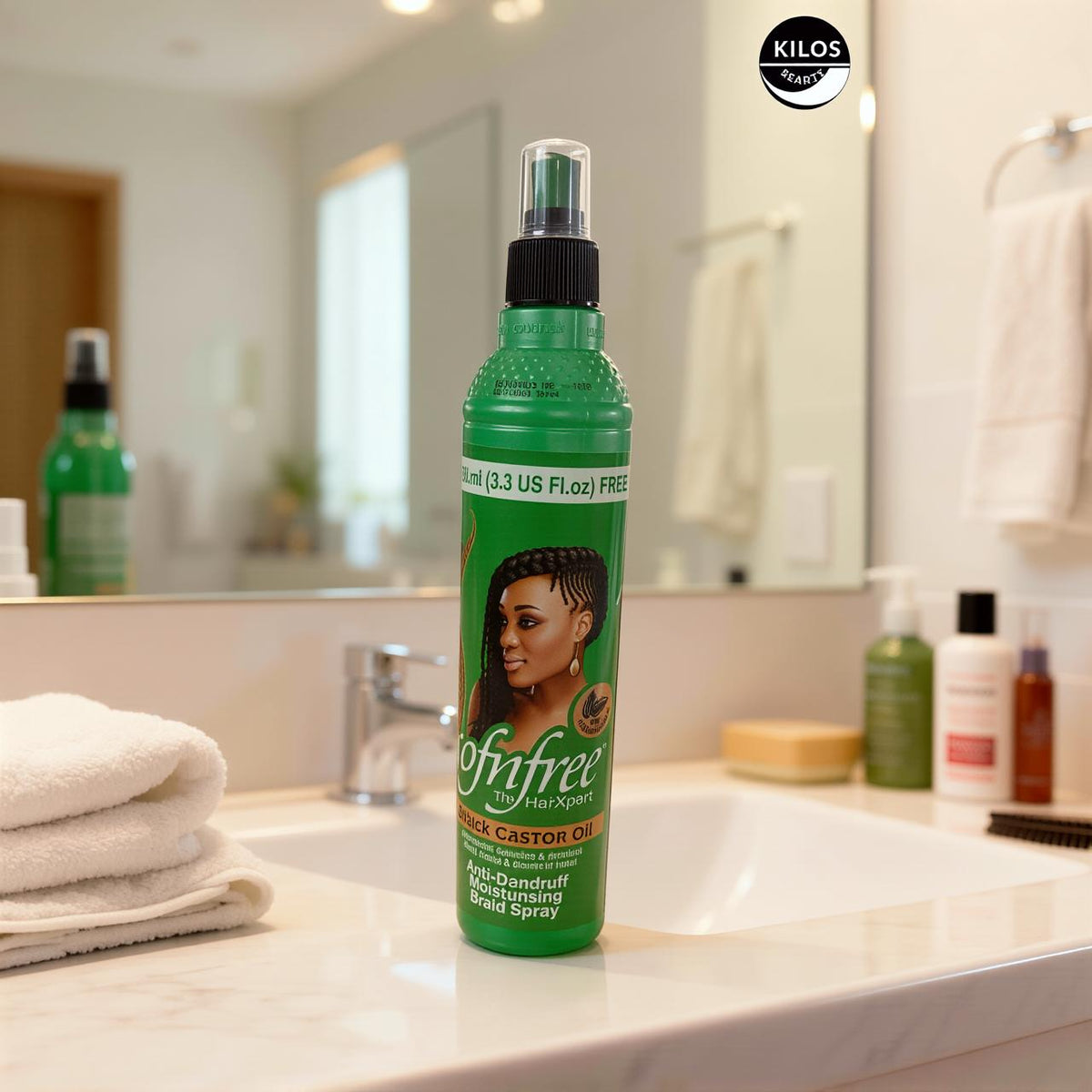 Black Castor Oil Anti-Dandruff Moisturising Braid Spray